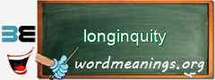 WordMeaning blackboard for longinquity